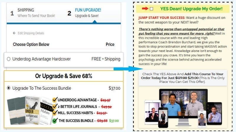 Dean Grazioso free plus shipping checkout example